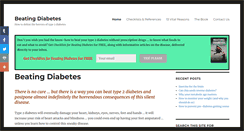 Desktop Screenshot of beating-diabetes.com