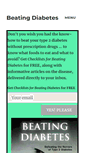 Mobile Screenshot of beating-diabetes.com