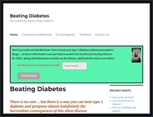 Tablet Screenshot of beating-diabetes.com